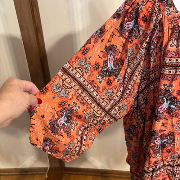 ONE WORLD Multicolor Blouse (100% Rayon) - 3x - Picture 3 of 10